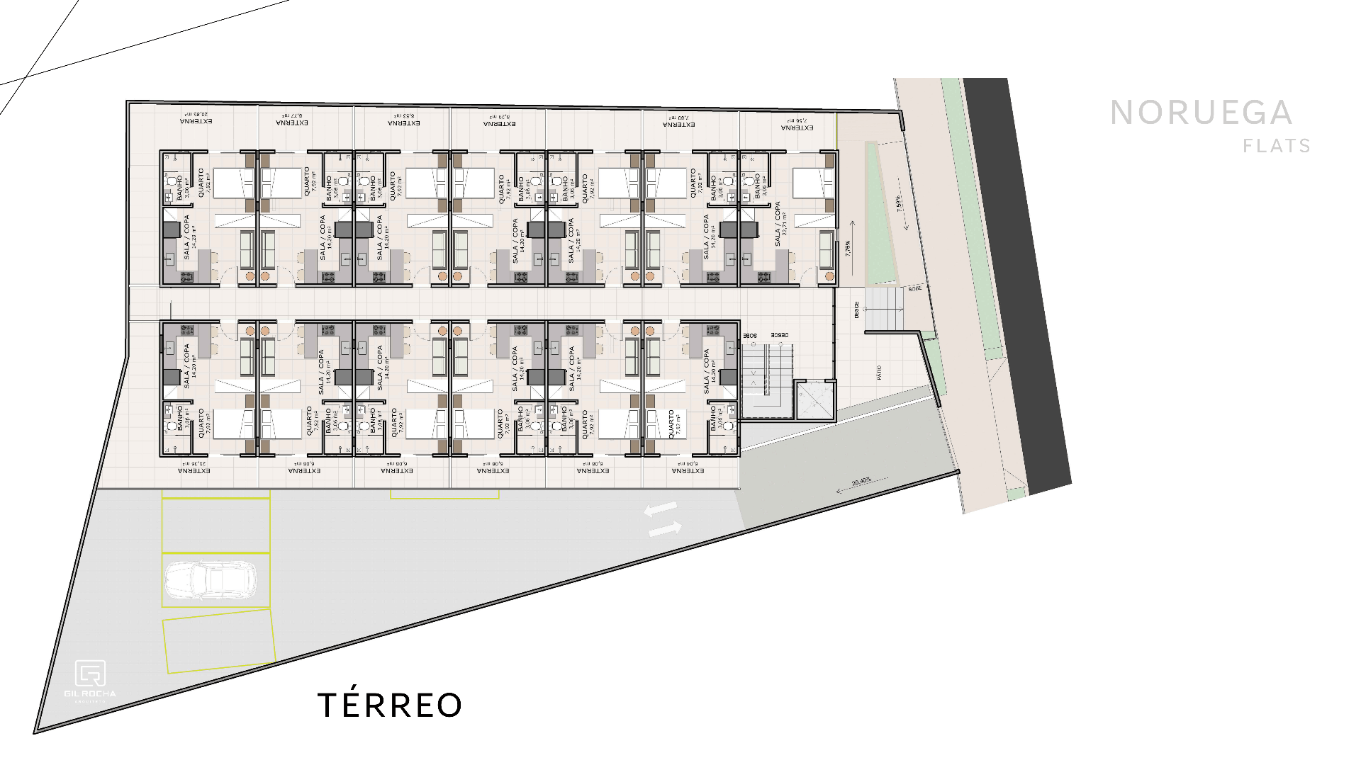 Planta Térreo do Noruega Flats